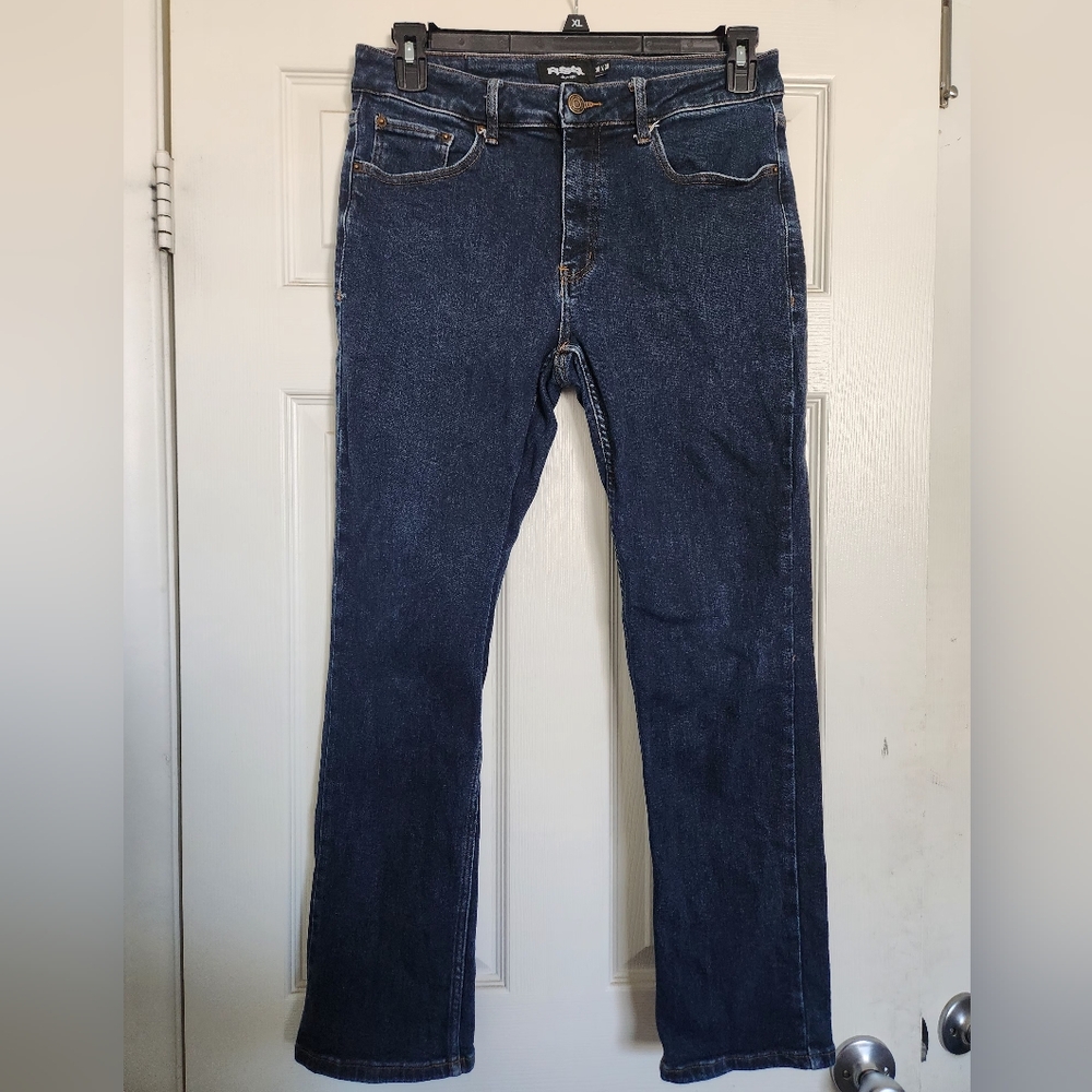 RSQ Men's Straight Jeans - Dark Blue